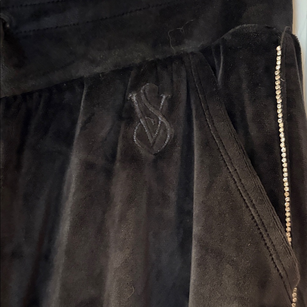 Victoria's Secret Rhinestone Velour Joggers - Picture 3 of 8